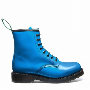 Men Solovair 8 Eye Derby Boots Blue | S8-551-BL-NN-G-075