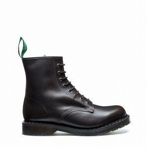 Men Solovair 8 Eye Derby Boots Brown | S8-551-BNG-G-040