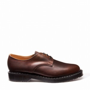 Men Solovair Gaucho Crazy Horse Gibson Shoes Brown | S3-995-CH-G-030