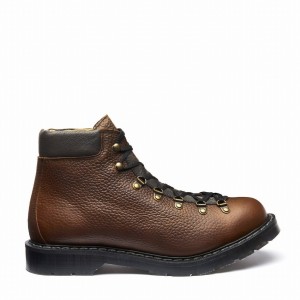 Men Solovair Grain Urban Hiking Boots Brown | 455-037-030