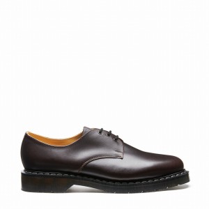 Men Solovair Greasy Gibson Shoes Brown | S3-995-BNG-G-035
