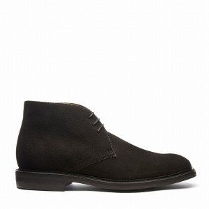 Men Solovair Suede 3 Eye Chukka Boots Brown | 103-BN-SUE-060