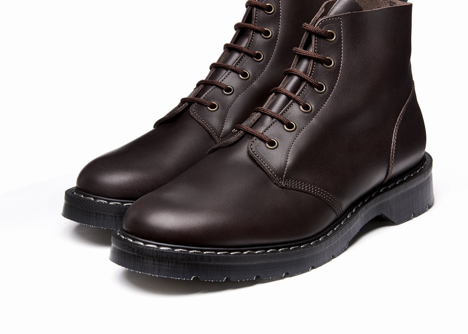 Men Solovair 6 Eye Astronaut Boots Brown | S6-969-BNG-G-030
