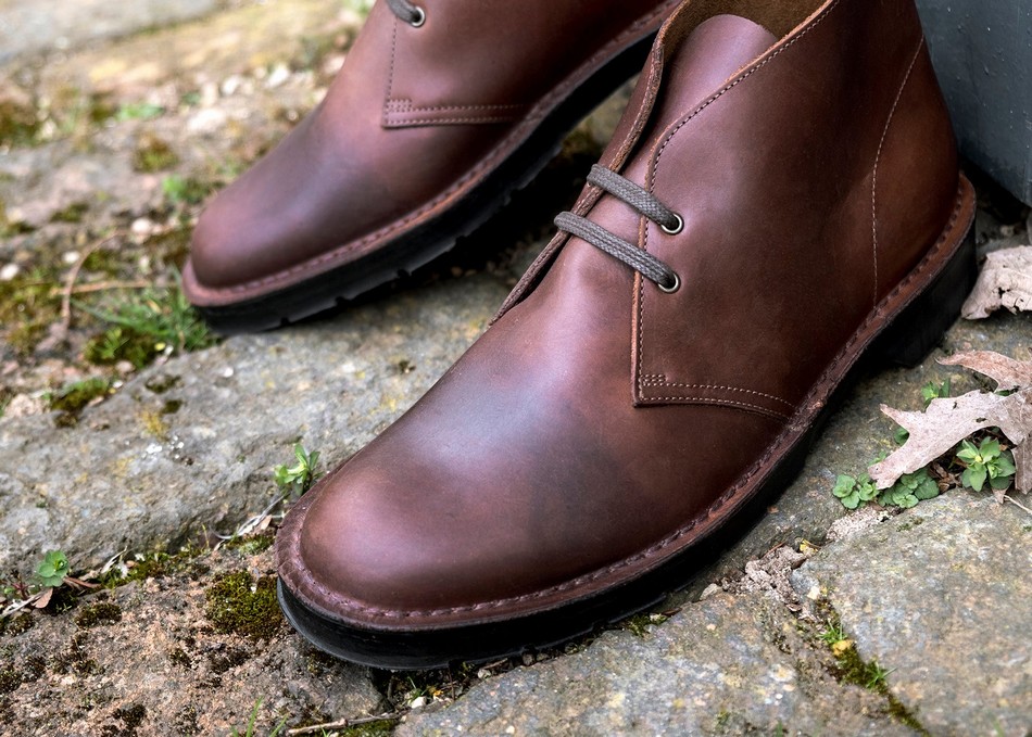 Men Solovair Gaucho Crazy Horse Chukka Boots Brown | 103-339-060