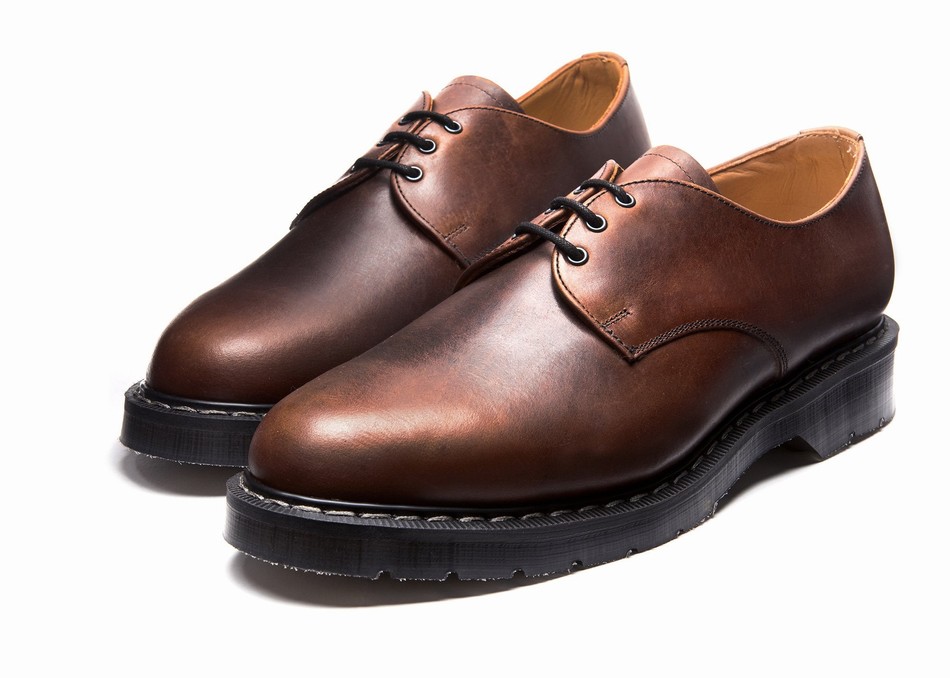 Men Solovair Gaucho Crazy Horse Gibson Shoes Brown | S3-995-CH-G-030
