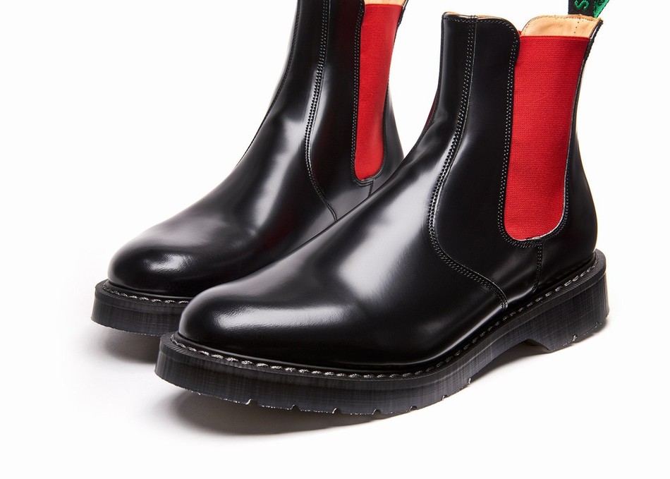 Men Solovair Greasy Dealer Boots Black | S0-900-BK-RD-G-030