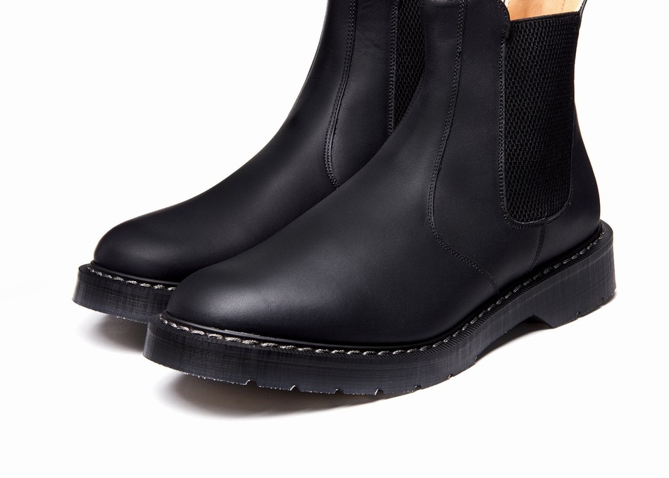 Men Solovair Greasy Dealer Boots Black | S0-900-BG-G-030