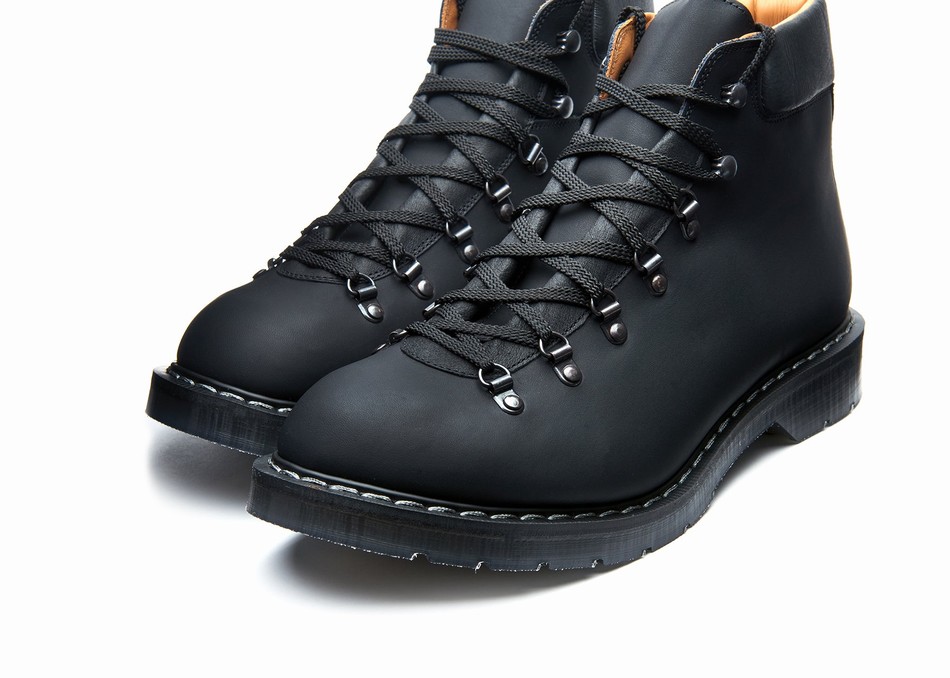 Men Solovair Greasy Urban Hiking Boots Black | 455-011-035