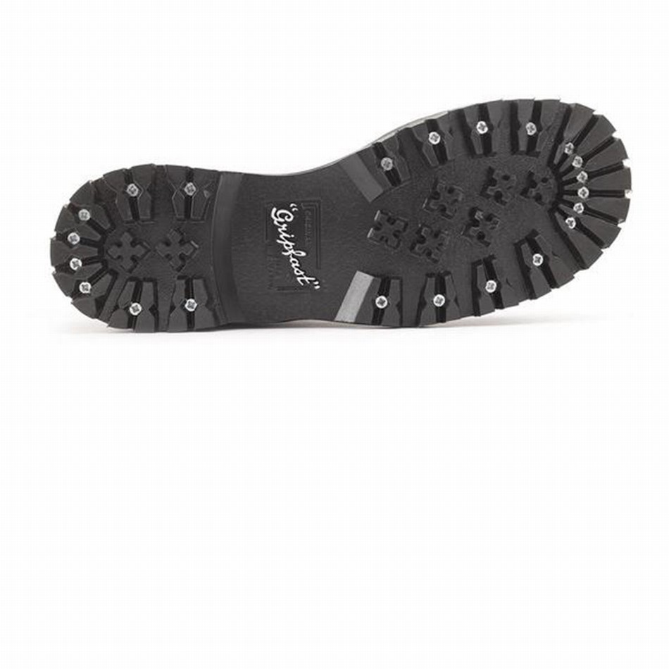 Men Solovair Hi-Shine Steel Toe Capped Dealer Boots Black | GF0-1910-BK-040
