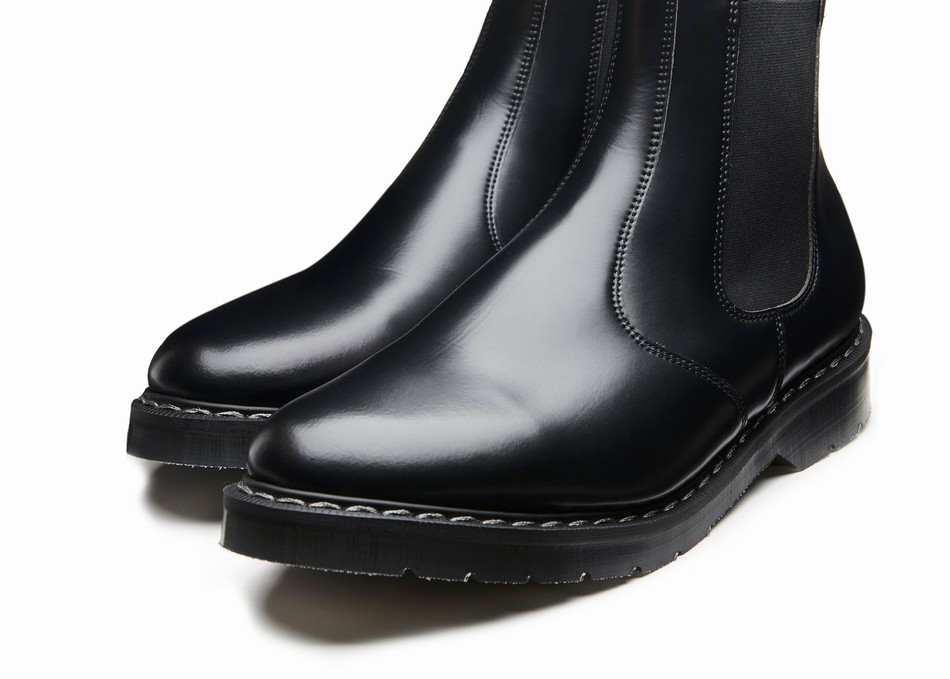 Men Solovair Vegan Hi-Shine Dealer Boots Black | VS0-900-BK-SM-VEG-G-030