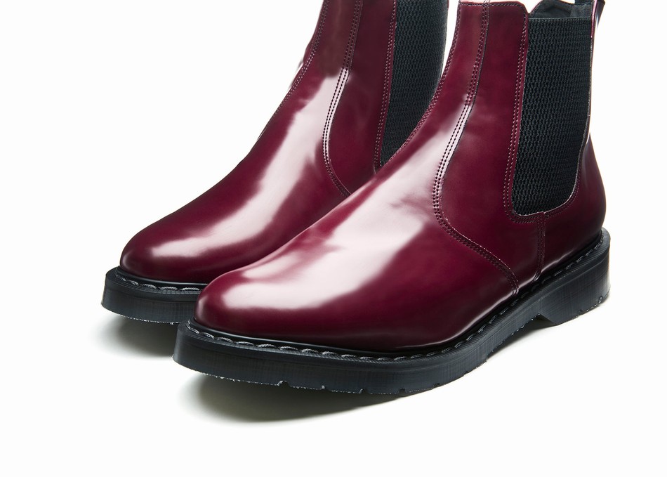 Men Solovair Vegan Hi-Shine Dealer Boots Red | VS0-900-OX-VEG-G-030