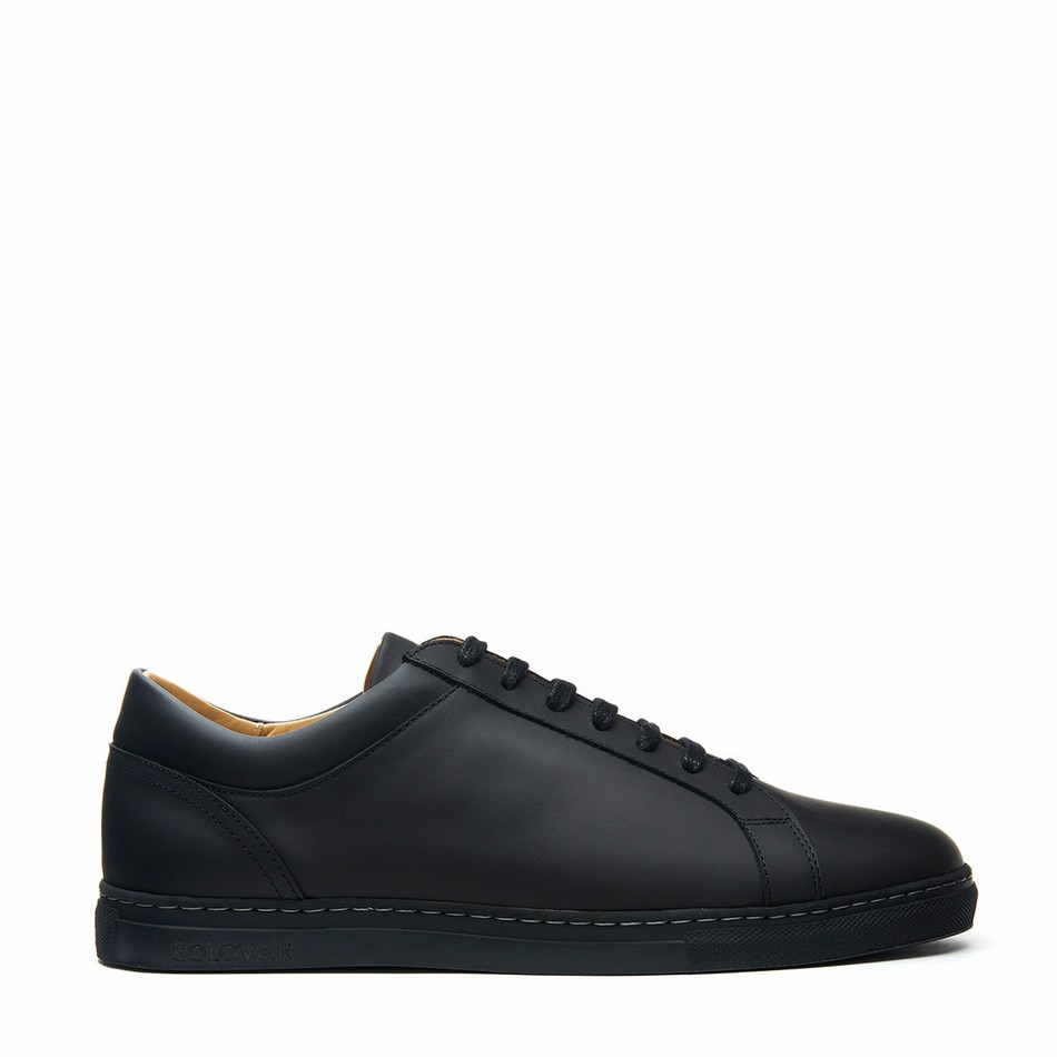 Women Solovair Greasy 070 Sneakers Black | S7-070-BG-G-030