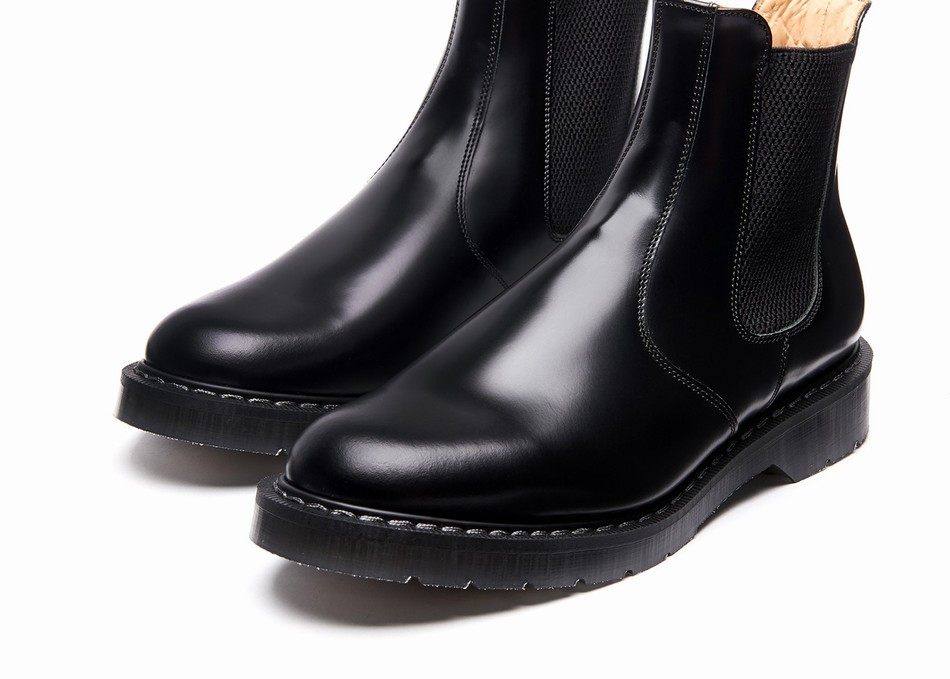 Women Solovair Hi-Shine Dealer Boots Black | S0-900-BK-G-030