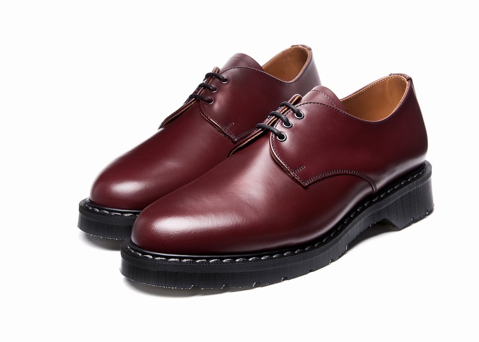 Women Solovair Hi-Shine Gibson Shoes Red | S3-995-OX-G-030