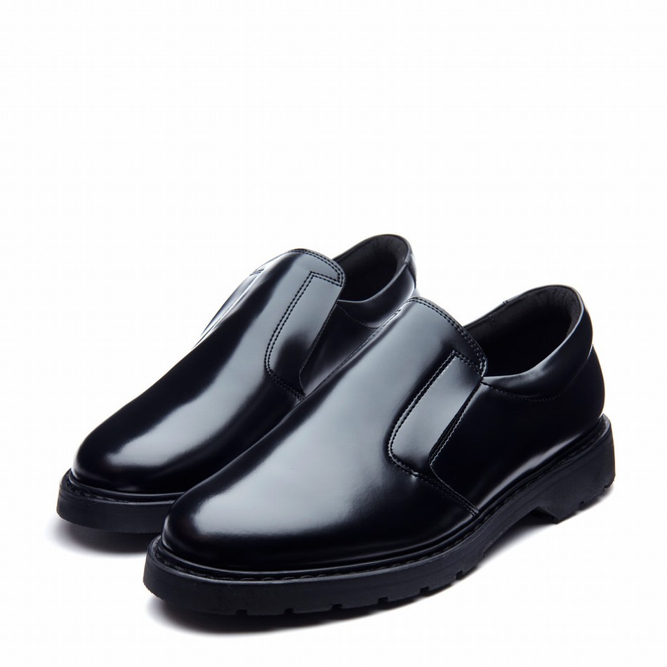 Women Solovair Hi-Shine Loafers Black | 763-030