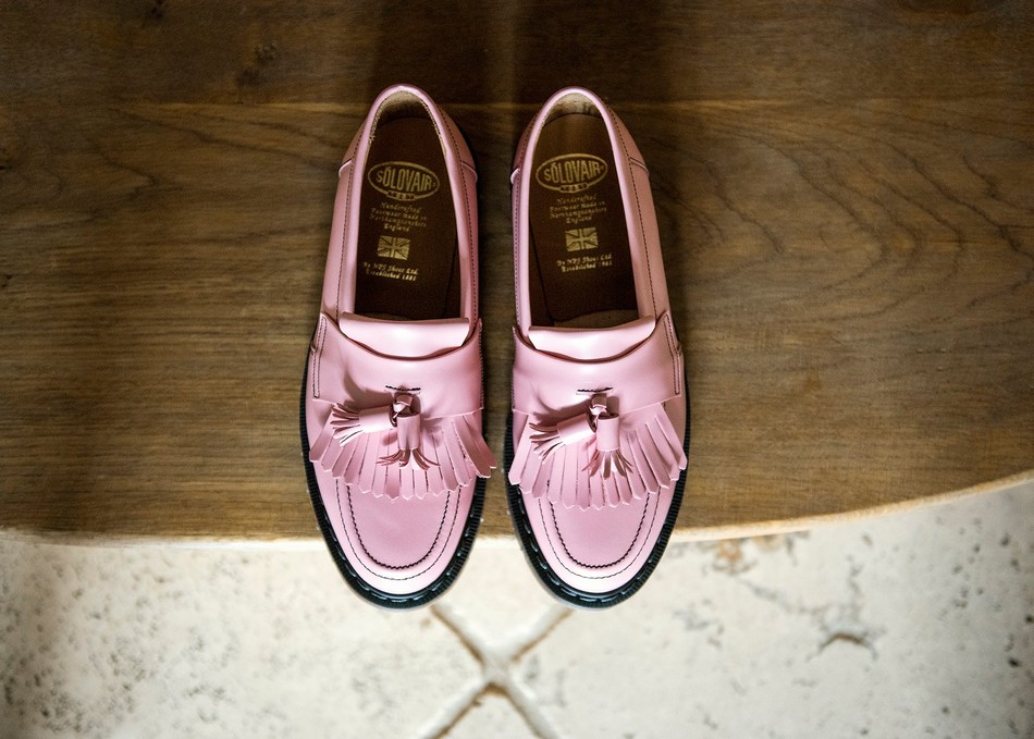 Women Solovair Hi-Shine Tassel Loafers Pink | S0-1022-PK-BL-G-090