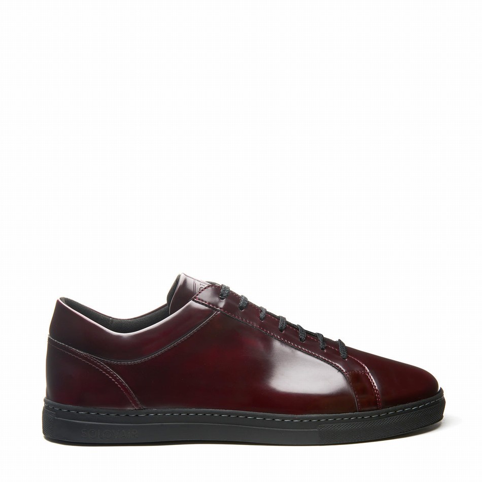 Women Solovair Rub-off Vegan 070 Sneakers Red | VS7-070-CR-RO-VEG-G-060
