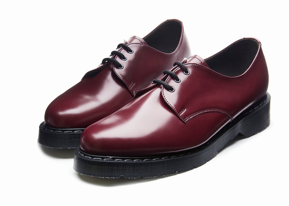 Women Solovair Vegan Hi-Shine Gibson Shoes Red | VS3-995-OX-VEG-G-030